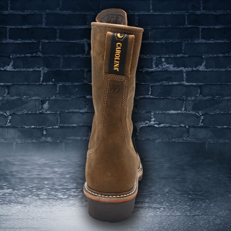 Carolina Linesman 10 Inch Composite Toe Brown Heel
