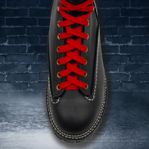 Red Laces Flat Top Toe