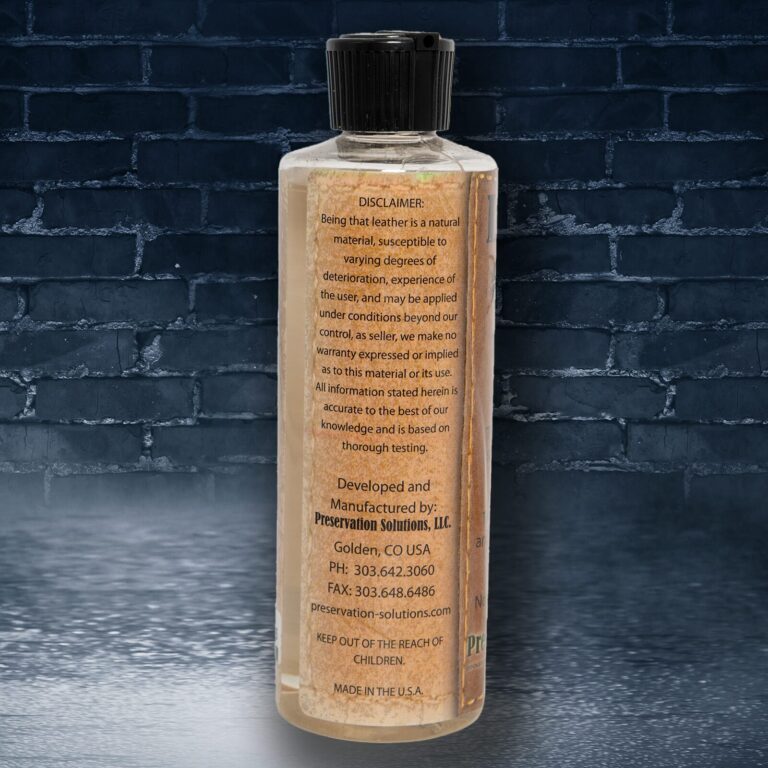 Leather Cleaner 8 oz back