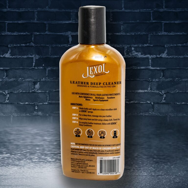 Lexol All Leather Cleaner 8 oz Back