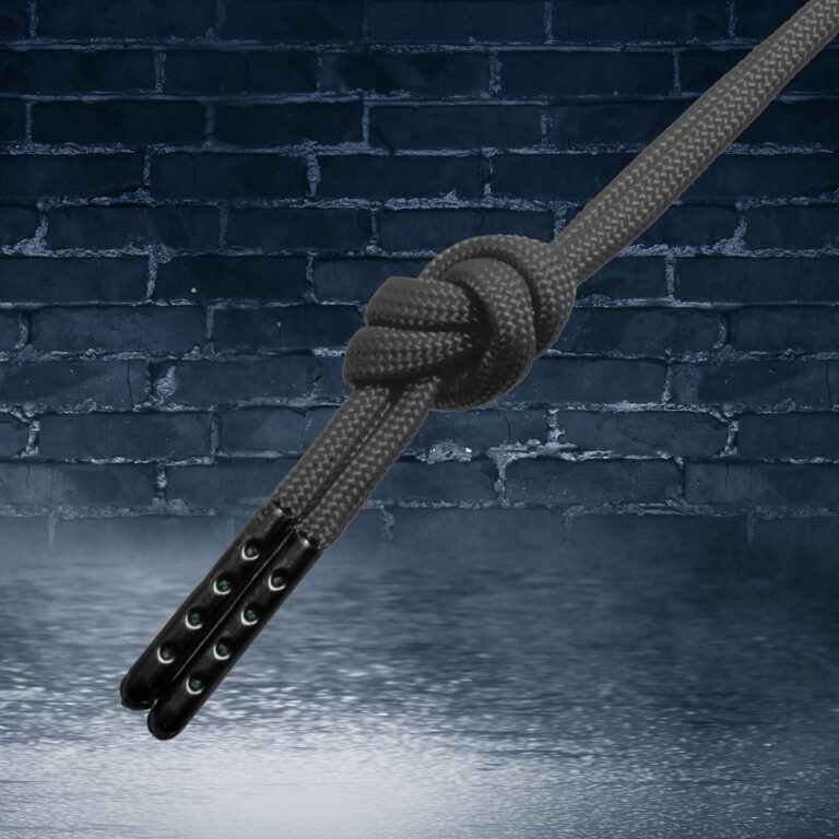 Paracord Lace Pair Gray Aglet