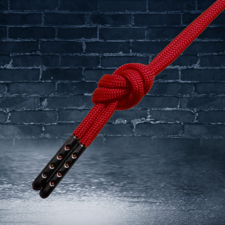 Paracord Lace Pair Imperial Red Aglet