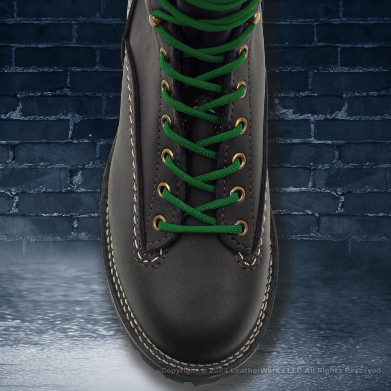 Kelly Green Laces Paracord Top Toe