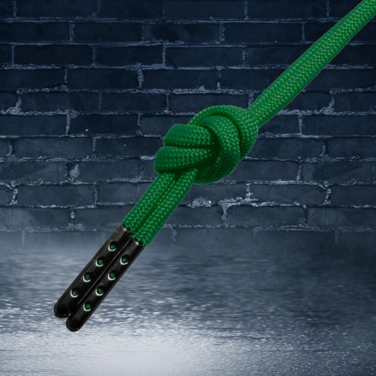 Paracord Lace Pair Kelly Green Aglet