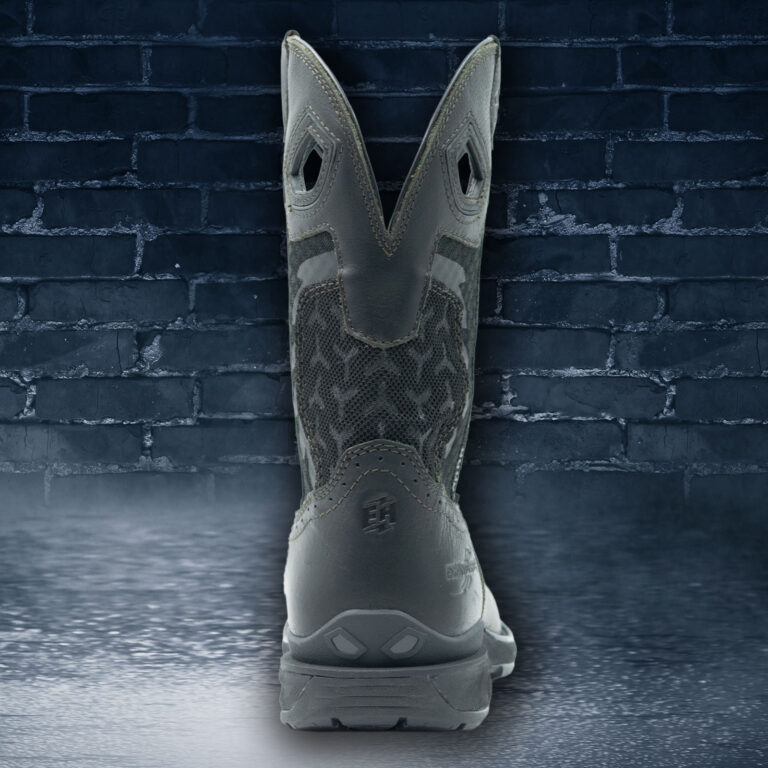 Phantom Rider Shadow 11 Inch Square Toe Roper Black Heel