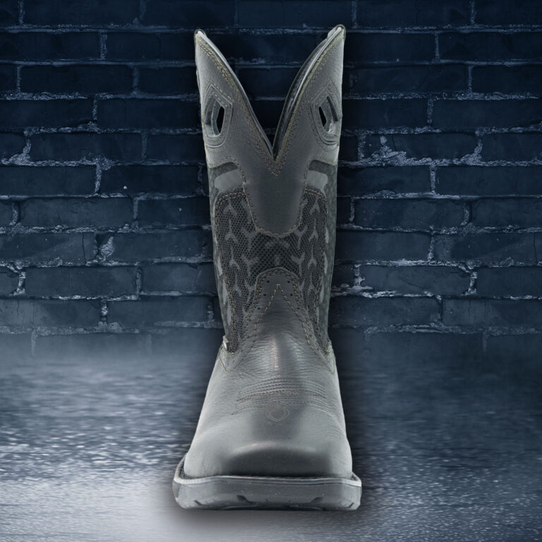 Phantom Rider Shadow 11 Inch Square Toe Roper Black Toe