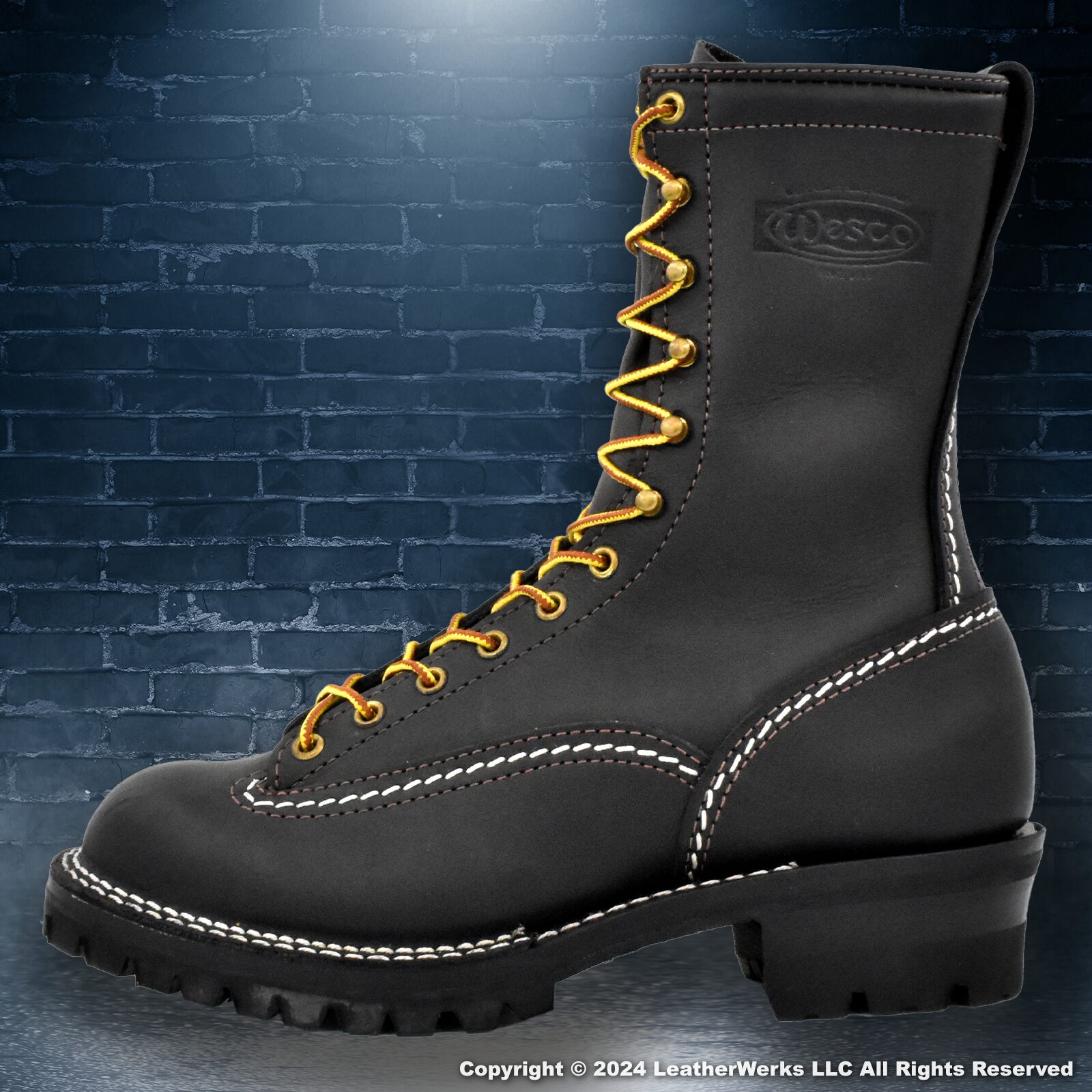 Wesco Jobmaster 10 Inch Lug Sole Black